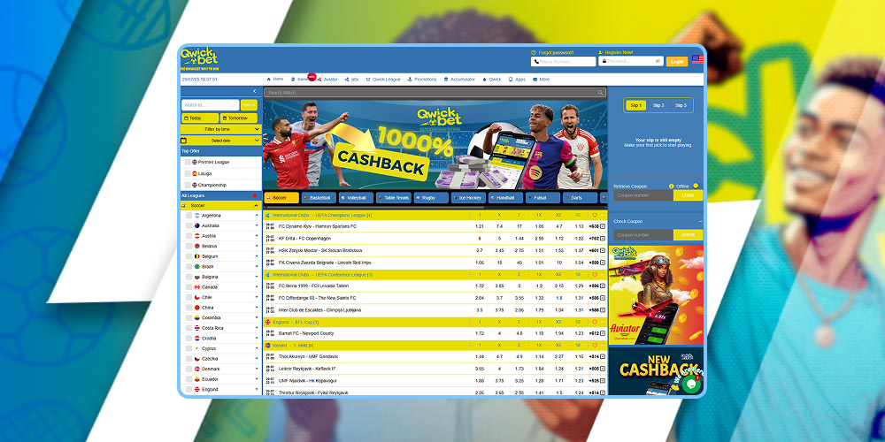 Qwick Bet Casino's official site.