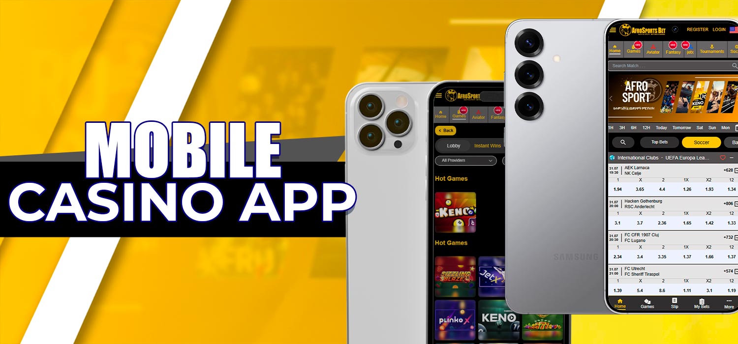 Afro Betting mobile casino application.