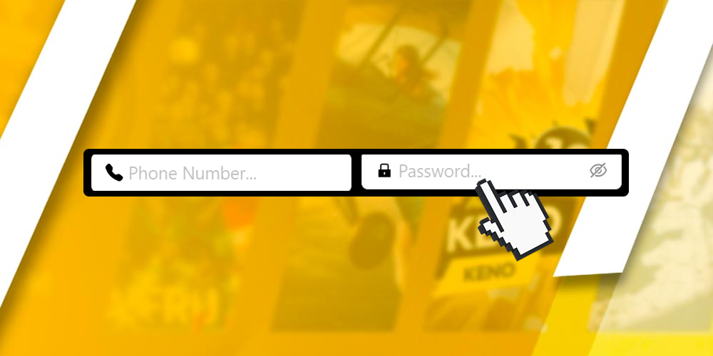 Phone number and password to log into the account.