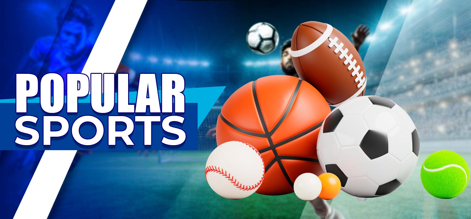 A selection of different sports for betting.