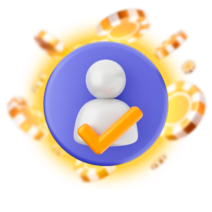 Account registration on the official casino site.